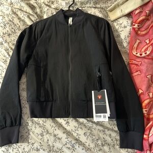 lululemon athletica Black Bomber Jacket